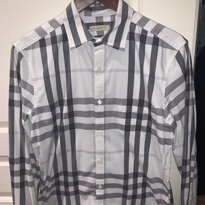 Burberry Men’s White/Grey Classic Shirt